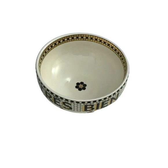 Anthropologie Bistro Tile Snack Nut Bowl Dish Tres Bien - Picture 5 of 6